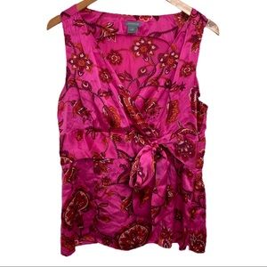 Pink & Orange Paisley Tank Silky Top